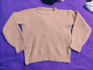 Beige Knit Pullover