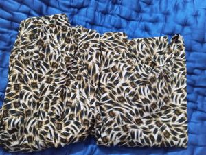 Tiger print suit set