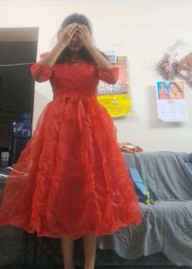 Elegant Red Party Dress