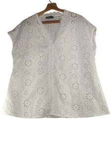 White Lace Eyelet Top