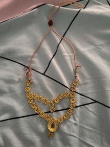 Elegant Two-Tier Red Stone Necklace