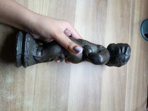 Vintage bronze cupid, cherub figure lamp