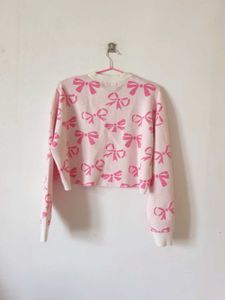 Pink Bow Pullover