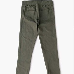 Olive Green Embellished Jeans