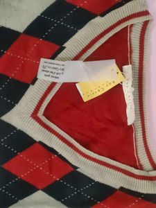 Argyle Pattern Sweater