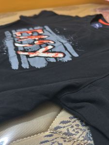 Black Printed T-shirt.