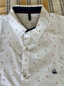 Benetton Patterned Shirt