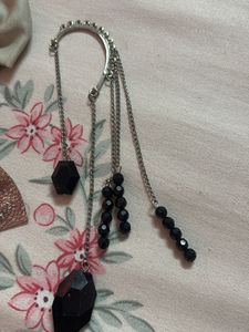 combo of hair bows and ear cuff