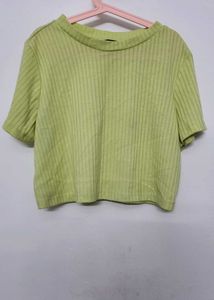 Lime Green Crop Top
