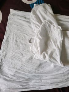 White Cotton Casual Dress