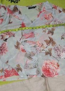 Front Flaired Floral Top