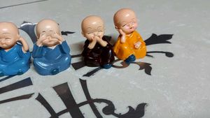 Monk Figurines (Set of 4)