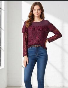 Lace Detail Top XL