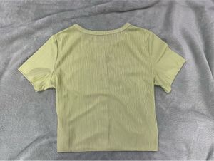 Button-Down Crop Top