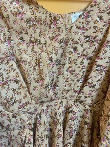 Western Top High Low Pattern With Belo Sleeves