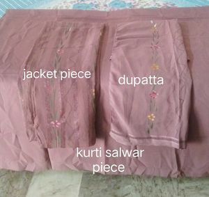 4 piece shimmer suit unstitched