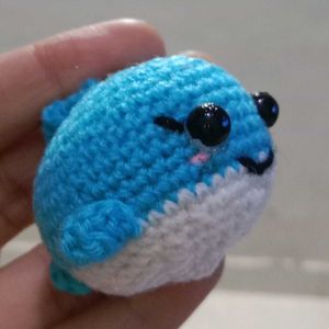 Whale Plushie Keychain