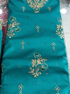 Teal Embroidered Salwar Kameez Suit