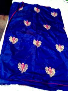 Elegant Embroidered  silk saree Blouse