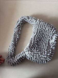 Funky Grey Novelty Chenille Shoulder Bag
