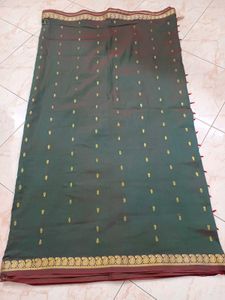 Silk Cotton Saree No Blouse