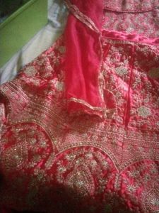 Red Embroidered Lehenga Choli