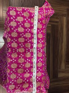 Purple Bandhani Print Kurta