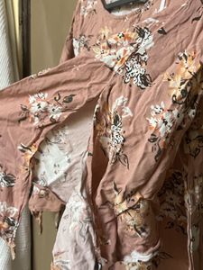 Pink Open Sleeve Dress - MODE