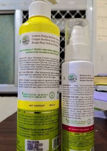 mamaearth Onion Hair Serum and Lemon Anti Dendruff Conditioner