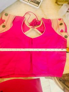 Red &amp; Pink Bandhini Printed Saree Fix Price