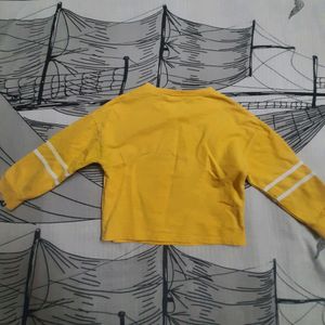 Yellow Sweatshirt For Kids (Boys/ Girls/ Unisex)