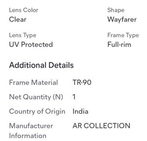BLACK FrameTR-90 glasses Unisex