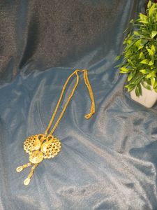 Golden Peacock Necklace