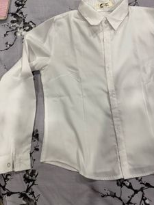 Full Sleeve White Shirt For Women