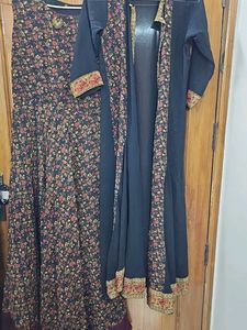 Floral Ethnic Dress with Shrug