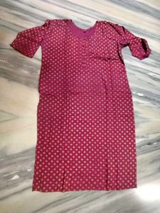 Elegant Maroon Printed Kurti