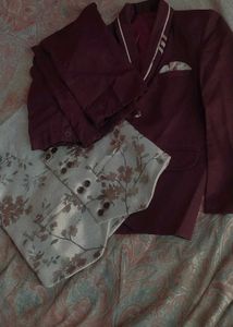 Burgundy Suit Set