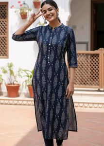 Indigo office wear formal kurta 💕