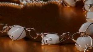 White Stone Anklet