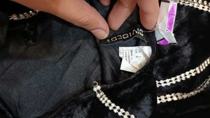 Black Velvet Mini backless dress