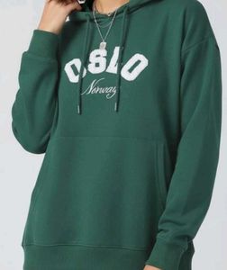 Green 'Oslo' Graphic Hoodie L size