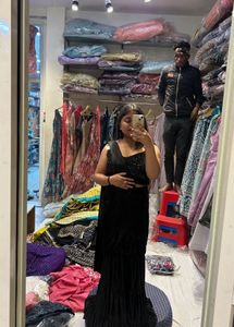 Black Ready to wear Saree