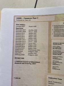 Class XII Chemistry Textbook Set