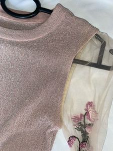 Peach Stretchable Top