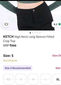 Ribbed Turtleneck Crop Top