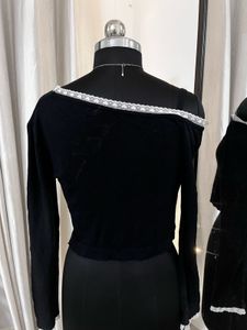 Black Korean Lace Top