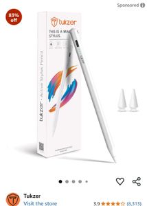Tukzer Active Stylus Pencil for iPad