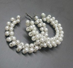 Pearl Hoop Earrings