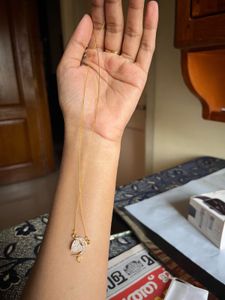 Sparkling Green Bangle Set with 2 neck chains