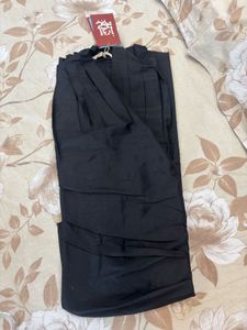Designer Black Draped Kurta For Men